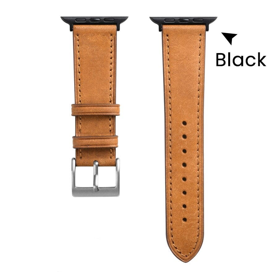 Best Selling Leather Strap for your Apple Smart Watch. Handmade from genuine Italian leather, this luxury-designed strap is 100% high-quality and perfect for both men and women. Replace your Apple Smartwatch Band with this soft and comfortable leather watch band for the ultimate in style and comfort. Buy online now for the best-selling leather watch strap for Apple Watch Band.