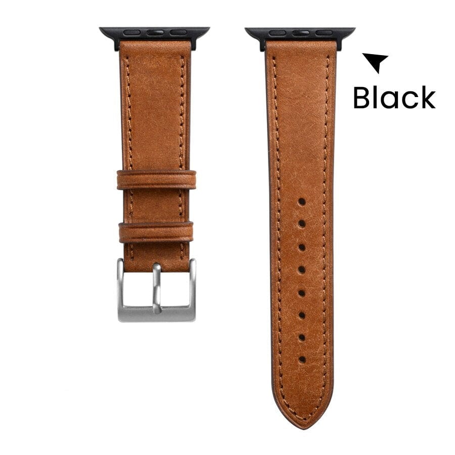 Best Selling Leather Strap for your Apple Smart Watch. Handmade from genuine Italian leather, this luxury-designed strap is 100% high-quality and perfect for both men and women. Replace your Apple Smartwatch Band with this soft and comfortable leather watch band for the ultimate in style and comfort. Buy online now for the best-selling leather watch strap for Apple Watch Band.