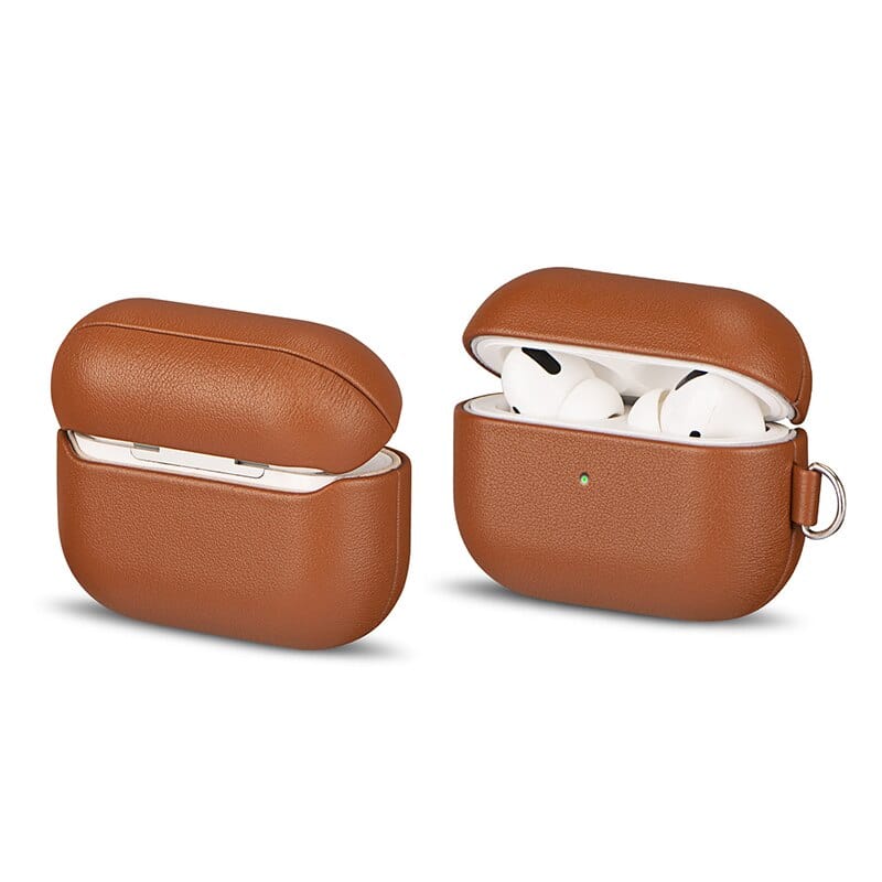 Best Selling 100% real leather luxury brand-designed case cover is available for the Apple Airpod Pro and 1st, 2nd, 3rd, 4th, and 5th generations. The high-quality protective cover case is designed to offer superior protection for your Apple Airpod, ensuring that it stays safe from scratches, dents, and other forms of damage. The case is made from genuine leather, providing a high-quality and protective pouch for your Apple Airpod or Earpod.