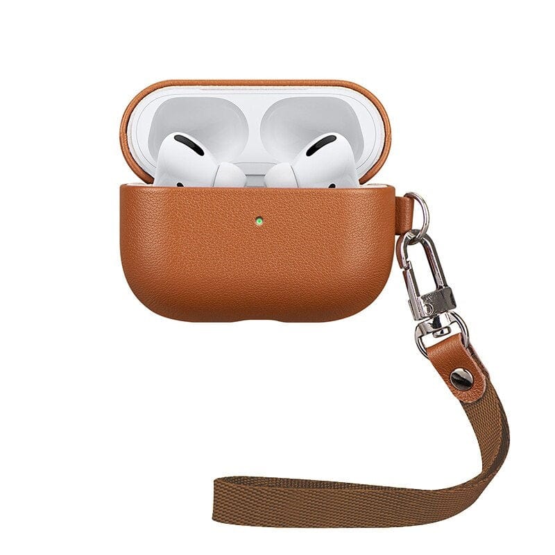 Best Selling 100% real leather luxury brand-designed case cover is available for the Apple Airpod Pro and 1st, 2nd, 3rd, 4th, and 5th generations. The high-quality protective cover case is designed to offer superior protection for your Apple Airpod, ensuring that it stays safe from scratches, dents, and other forms of damage. The case is made from genuine leather, providing a high-quality and protective pouch for your Apple Airpod or Earpod.