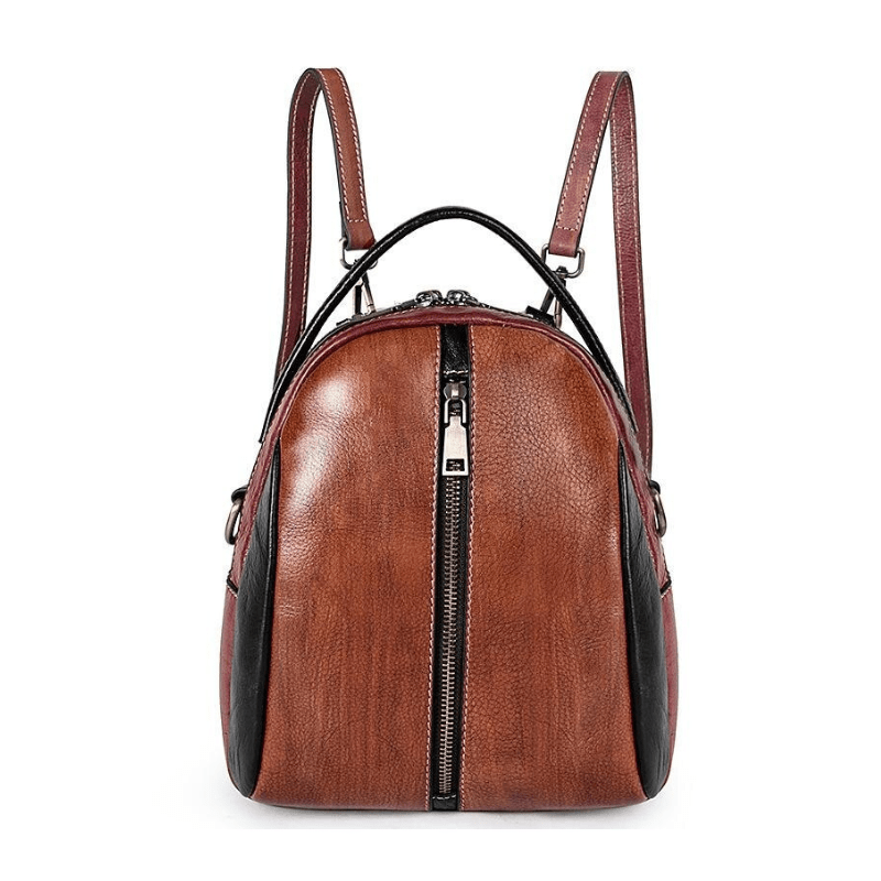 best genuine leather backpack purse Women's Handmade Genuine Leather Shoulder Travel Backpack – Emphes Lifestyle