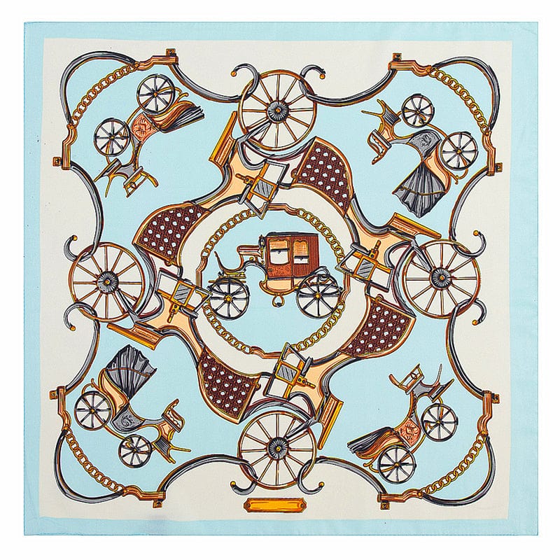 Beautiful Handmade Luxury Designer 100% Silk Shawl Scarf and stoles for Women - Elegant, Stylish, Warm, Fashionable Soft Lightweight Satin, Twill Silk Scarf White, Red, Gold, Blue, Purple, Black, Pink, Orange, Grey, Horse Carriage, Pegasus