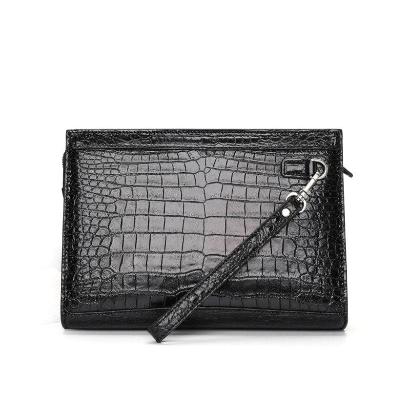 Handmade Genuine Croc Skin Leather Men's Classic Clutch Bag / Pouch –  Emphes Lifestyle
