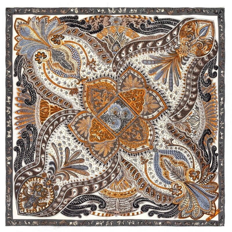 Best Animal Printed Silk Scarves for women Wild animal and Jungle printed Luxury Silk Scarves and Stoles Multicoloured Handmade Silk Scarf Multicoloured Silk Scarf with Blue, Red, Black, White, Pink, Grey, Navy, Brown, Green, Yellow, Gold, Purple, Coffee, and Orange Colours. Luxury twill Silk women&