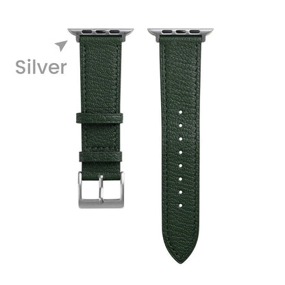 Best Selling Leather Strap for your Apple Smart Watch. Handmade from genuine Italian leather, this luxury-designed strap is 100% high-quality and perfect for both men and women. Replace your Apple Smartwatch Band with this soft and comfortable leather watch band for the ultimate in style and comfort. Buy online now for the best-selling leather watch strap for Apple Watch Band.