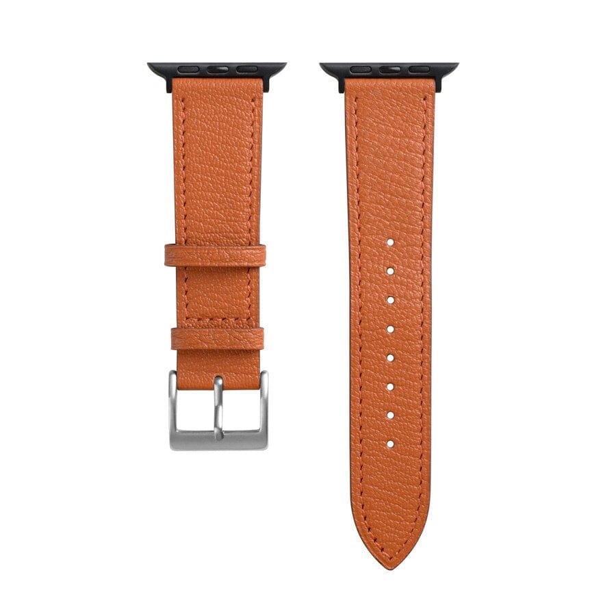 Best Selling Leather Strap for your Apple Smart Watch. Handmade from genuine Italian leather, this luxury-designed strap is 100% high-quality and perfect for both men and women. Replace your Apple Smartwatch Band with this soft and comfortable leather watch band for the ultimate in style and comfort. Buy online now for the best-selling leather watch strap for Apple Watch Band.