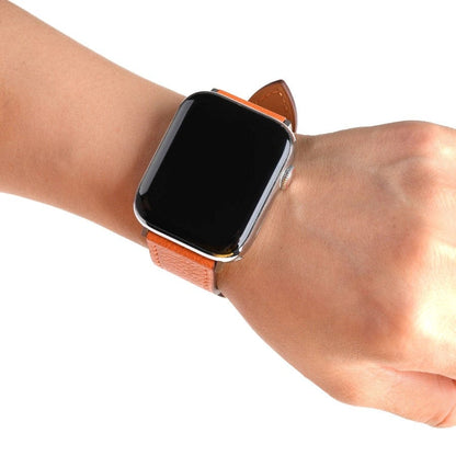 Best Selling Leather Strap for your Apple Smart Watch. Handmade from genuine Italian leather, this luxury-designed strap is 100% high-quality and perfect for both men and women. Replace your Apple Smartwatch Band with this soft and comfortable leather watch band for the ultimate in style and comfort. Buy online now for the best-selling leather watch strap for Apple Watch Band.