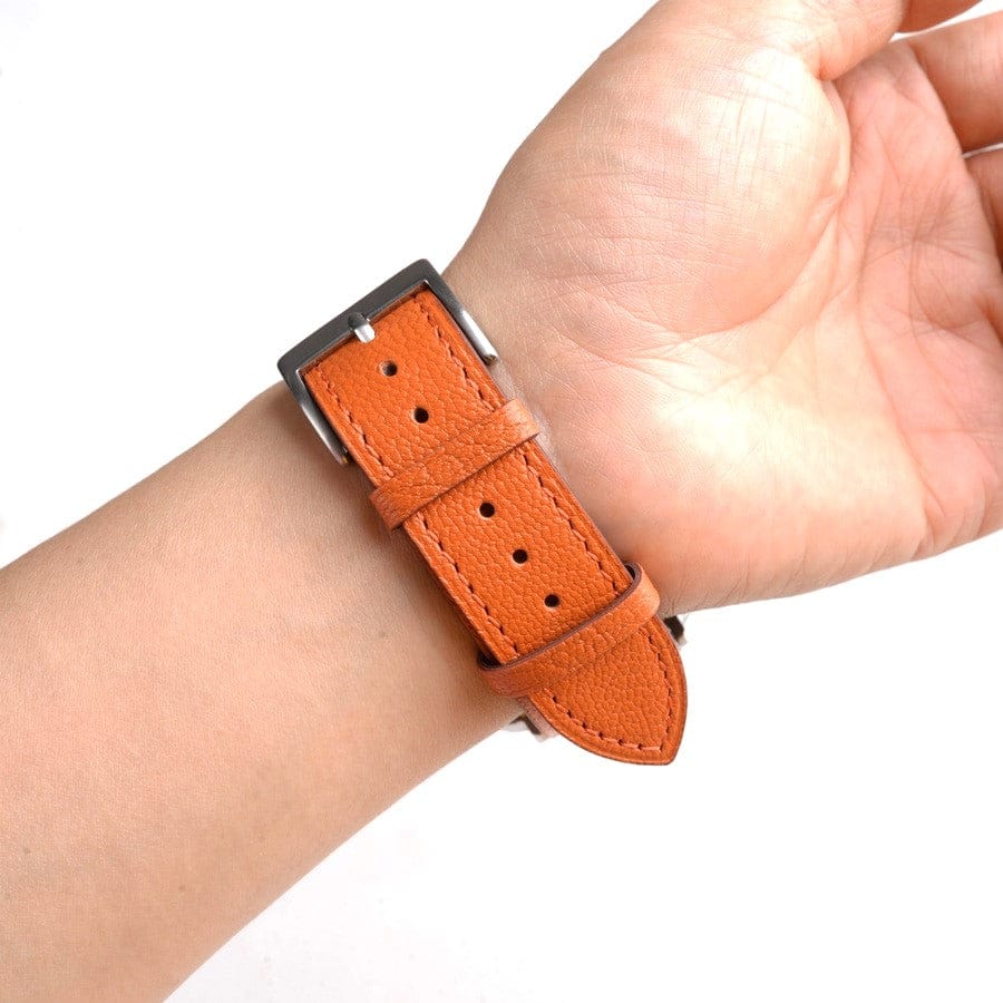 Best Selling Leather Strap for your Apple Smart Watch. Handmade from genuine Italian leather, this luxury-designed strap is 100% high-quality and perfect for both men and women. Replace your Apple Smartwatch Band with this soft and comfortable leather watch band for the ultimate in style and comfort. Buy online now for the best-selling leather watch strap for Apple Watch Band.