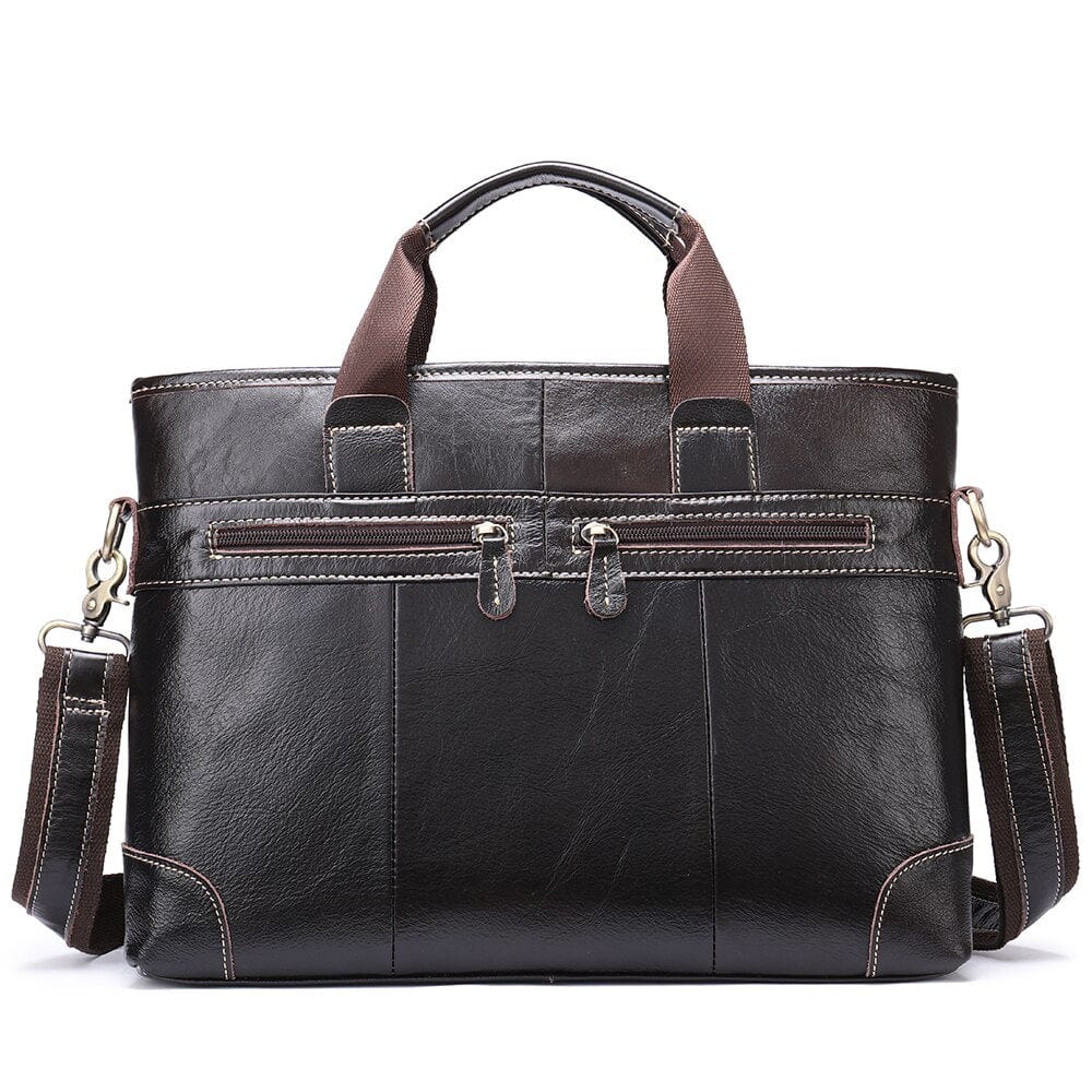 Best Selling Luxury Designed Leather Briefcases for men and women. These handmade 100% real leather briefcases are perfect for the modern professional who wants to make a statement. The genuine leather fashion trend 14 and 15-inch designer business laptop bags are designed to be both stylish and practical, making them the perfect accessory for work or travel.