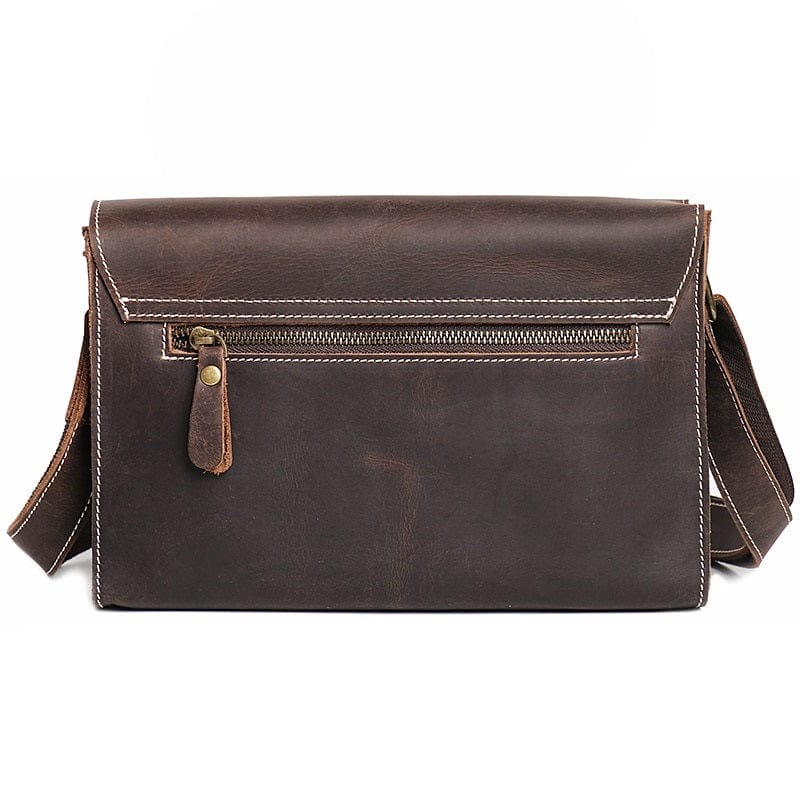 Genuine Leather Vintage Casual Shoulder Horizontal Messenger Bag