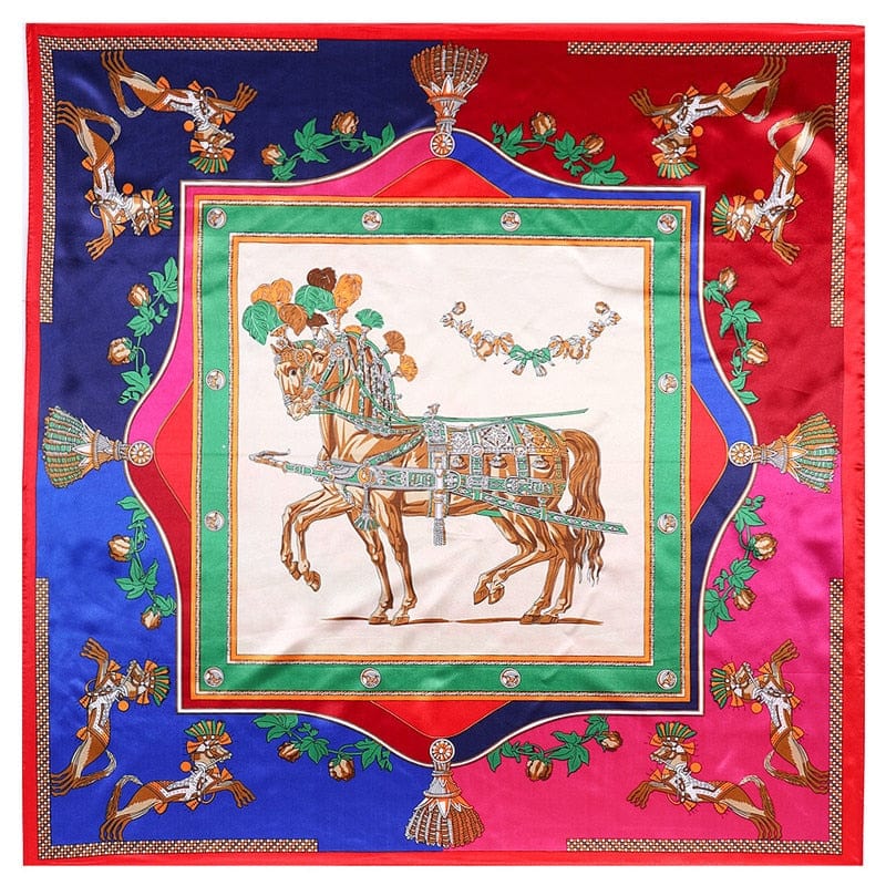 Stylish 100% Mulberry Silk Luxury Design Silk Scarf for Women. Warm, Soft and Lightweight Premium Square Long Silk Scarf for women. Classic Silk Scarf with Wild Animal and Jungle Print Colourful Scarf. Luxury twill Silk women&