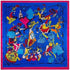 Stylish 100% Mulberry Silk Luxury Design Silk Scarf for Women. Warm, Soft and Lightweight Premium Square Long Silk Scarf for women. Classic Silk Scarf with Wild Animal and Jungle Print Colourful Scarf. Luxury twill Silk women&