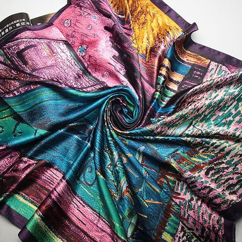 Best Animal Printed Silk Scarves for women Wild animal and Jungle printed Luxury Silk Scarves and Stoles Multicoloured Handmade Silk Scarf Multicoloured Silk Scarf with Blue, Red, Black, White, Pink, Grey, Navy, Brown, Green, Yellow, Gold, Purple, Coffee, and Orange Colours. Luxury twill Silk women&