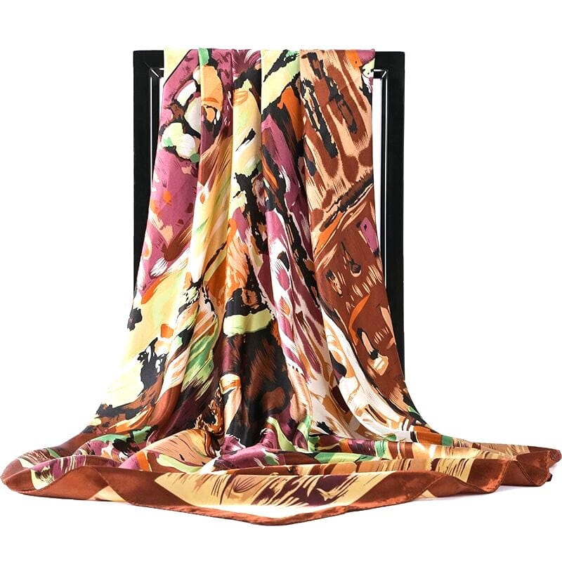 Best Animal Printed Silk Scarves for women Wild animal and Jungle printed Luxury Silk Scarves and Stoles Multicoloured Handmade Silk Scarf Multicoloured Silk Scarf with Blue, Red, Black, White, Pink, Grey, Navy, Brown, Green, Yellow, Gold, Purple, Coffee, and Orange Colours. Luxury twill Silk women&